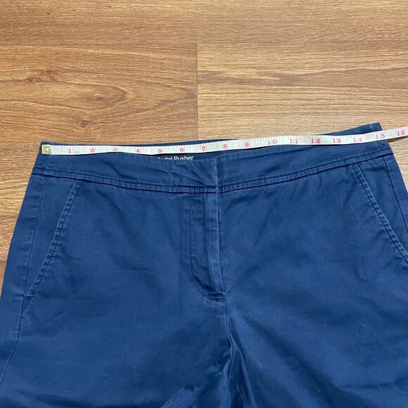 Talbots Solid Navy Blue Pedal Pusher Shorts Size 6P Small Petite Stretch Capris - Picture 8 of 8